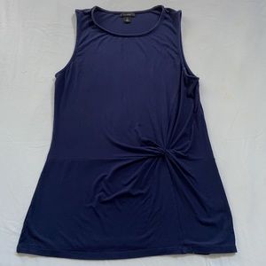 Halogen sleeveless top with waist detail (knot)
